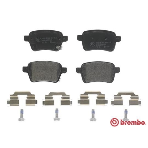 Bremsbelagsatz Scheibenbremse Brembo P23156 Prime Line für Fiat Hinterachse