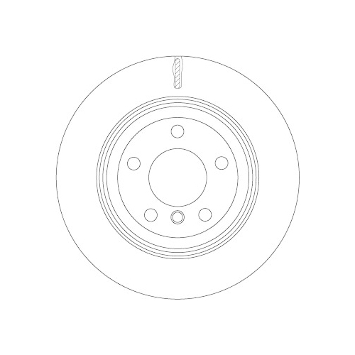 TRW 1X Bremsscheibe Hinterachse für Bmw für Fahrzeuge Mit 3. Sitzreihe