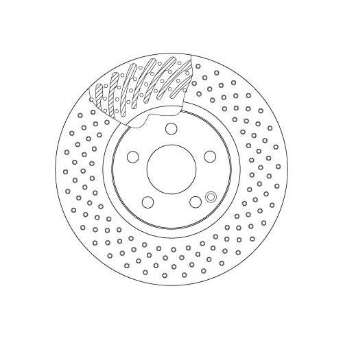 TRW 1X Bremsscheibe für Mercedes Benz