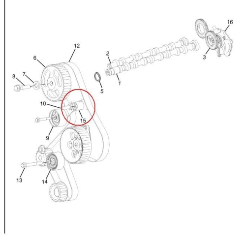 Riemenspanner Zahnriemen Red-line 13TA008 für Tata