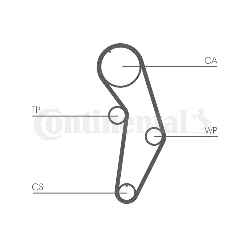 Zahnriemen Continental Ctam CT908 für Audi Seat Skoda VW