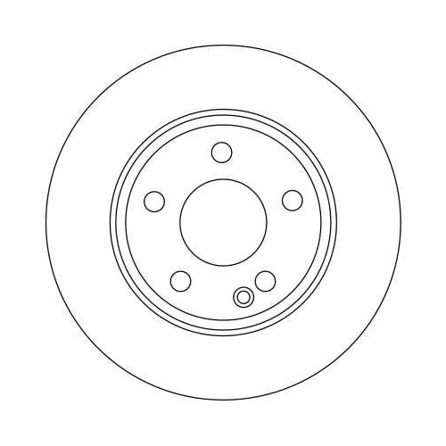 TRW 2X Bremsscheibe für Mercedes Benz