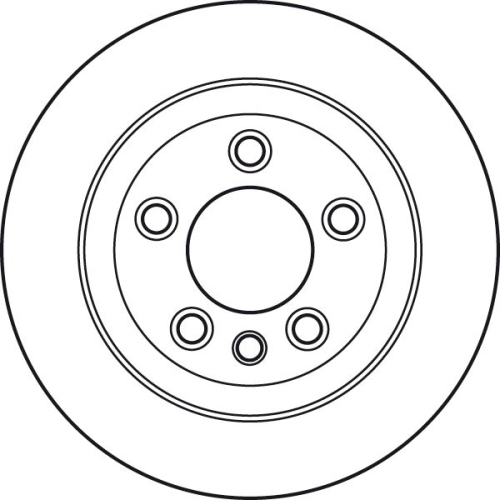 TRW 1X Bremsscheibe Hinterachse für Audi Porsche Seat Skoda VW