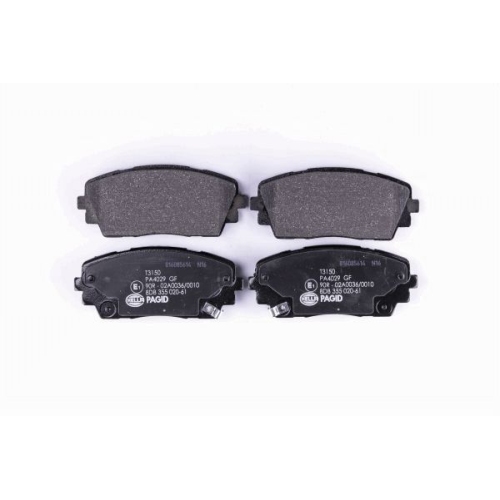 Bremsbelagsatz Scheibenbremse Hella Pagid 8DB 355 020-611 für Hyundai Kia