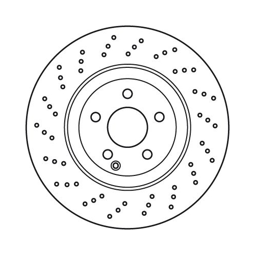 TRW 1X Bremsscheibe für Mercedes Benz