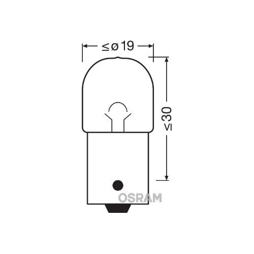 Bulb Direction Indicator Ams-osram 5007 Original for Jenbacher Driver Cab Front