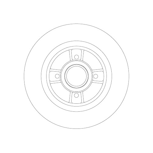 TRW 1X Bremsscheibe Hinterachse für Renault