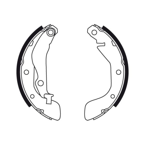 Bremsbackensatz Trw GS8760 für Chevrolet Daewoo Chevrolet (sgm) Hinterachse