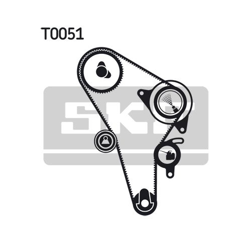 Zahnriemensatz Skf VKMA 01010 für Audi Seat Skoda VW