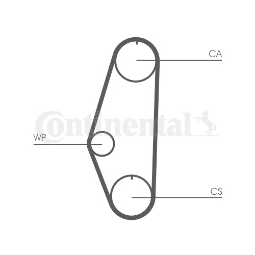 Zahnriemen Continental Ctam CT629 für VW