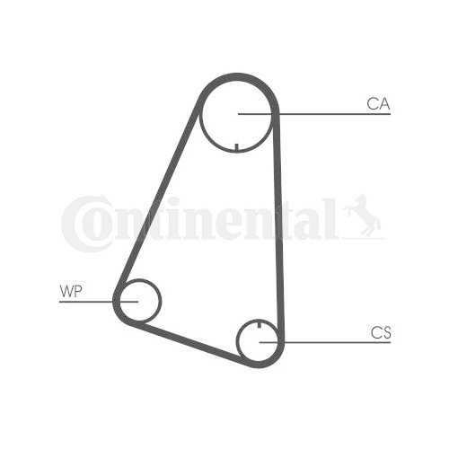 Zahnriemen Continental Ctam CT633 für Audi VW