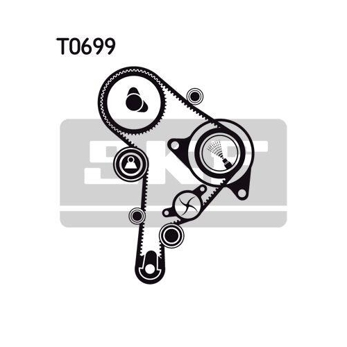 Wasserpumpe + Zahnriemensatz Skf VKMC 01251 für Audi Ford Seat Skoda VW Vw (faw)