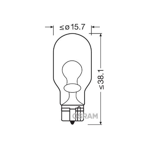 Lampadina Indicatore Direzione Ams-osram 921 Original per Jenbacher Paraurti