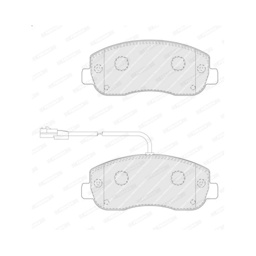 Bremsbelagsatz Scheibenbremse Ferodo FVR4347 Premier Eco Friction für Nissan