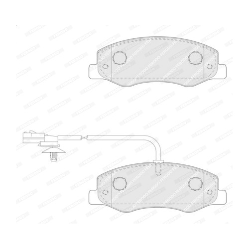 Bremsbelagsatz Scheibenbremse Ferodo FVR4349 Premier Eco Friction für Nissan