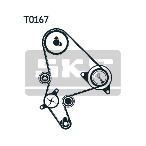 Wasserpumpe + Zahnriemensatz Skf VKMC 03246 für Alfa Romeo Citroën Fiat Ford