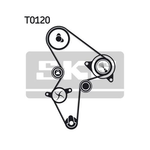 Zahnriemensatz Skf VKMA 03121 für Audi Citroën Fiat Lancia Nissan Peugeot Rover