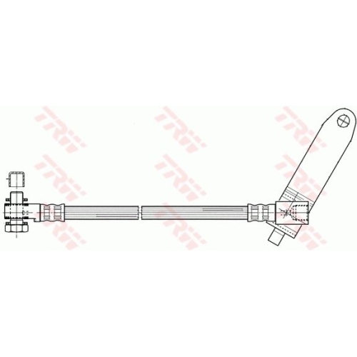 Bremsschlauch Trw PHD951 für Ford Vorderachse Vorderachse Rechts Rechts