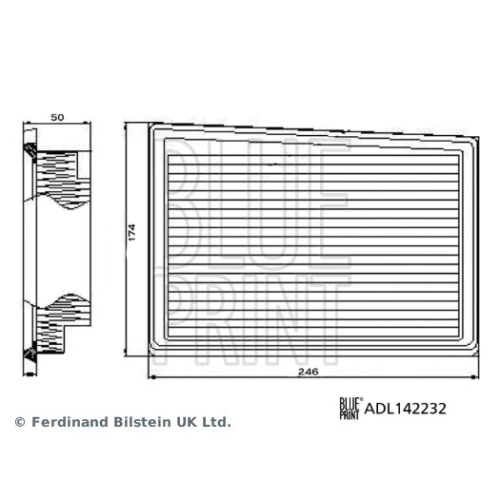 Luftfilter Blue Print ADL142232 für Dodge Fiat