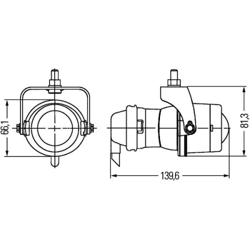 Nebelscheinwerfer Hella 1NL 008 090-001 für Mercedes Benz Mercedes Benz Bucher