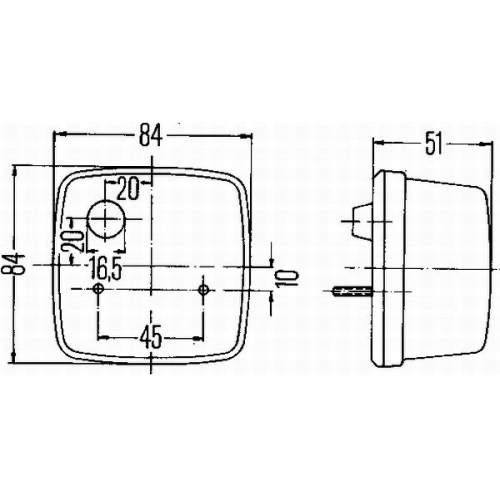 Blinkleuchte Hella 2BA 003 014-111 für Aebi Daf Man Mercedes Benz Mercedes Benz