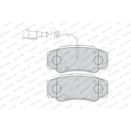 Bremsbelagsatz Scheibenbremse Ferodo FVR4054 Premier Eco Friction für Nissan