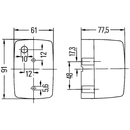 Zusatzblinkleuchte Hella 2BM 002 652-051 für Daf Mercedes Benz Mercedes Benz