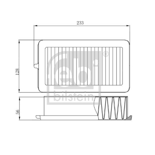 Luftfilter Febi Bilstein 174597 für Mitsubishi Nissan Renault