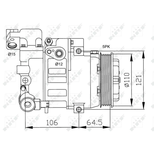 Kompressor Klimaanlage Nrf 32175 Easy Fit für Mercedes Benz Mercedes Benz