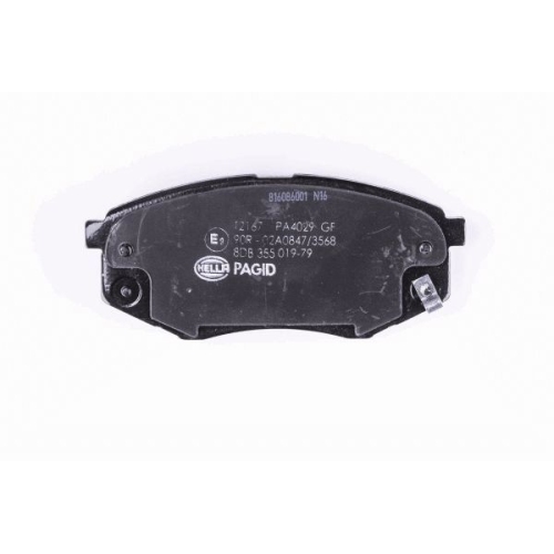 Bremsbelagsatz Scheibenbremse Hella Pagid 8DB 355 019-791 für Hyundai Kia