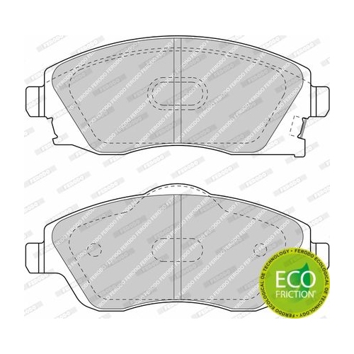 Bremsbelagsatz Scheibenbremse Ferodo FDB1424 Premier Eco Friction für Opel