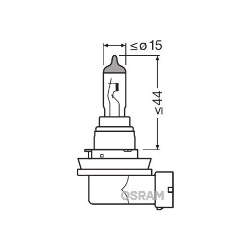 Glühlampe Abbiegescheinwerfer Ams-osram 64212NL-HCB Night Breaker® Laser für