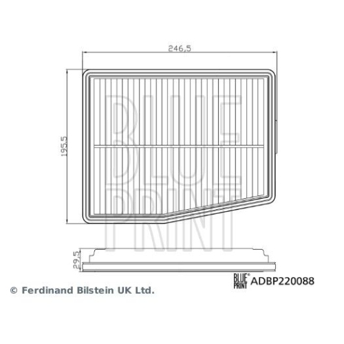 Luftfilter Blue Print ADBP220088 für Hyundai Kia