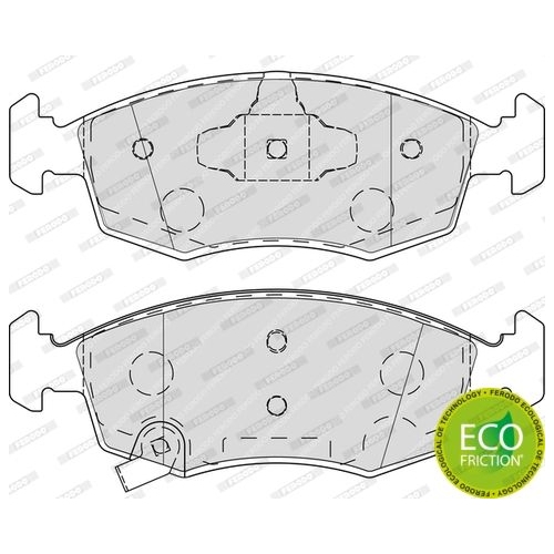 Bremsbelagsatz Scheibenbremse Ferodo FDB4400 Premier Eco Friction für Chrysler