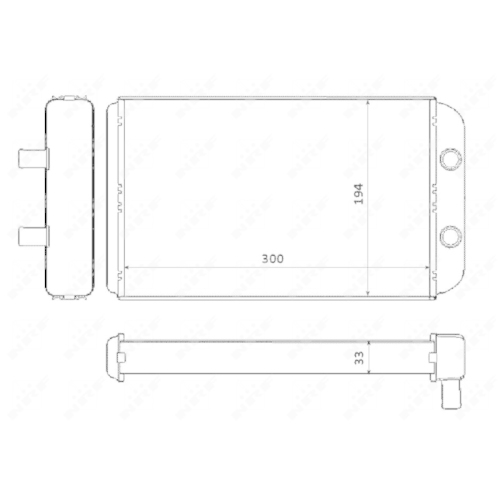 Heat Exchanger Interior Heating Nrf 53562 for Citroën Fiat Peugeot