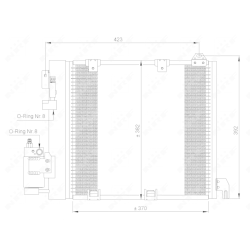 Kondensator Klimaanlage Nrf 35302 Easy Fit für Opel Vauxhall