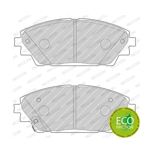 Bremsbelagsatz Scheibenbremse Ferodo FDB4446 Premier Eco Friction für Mazda