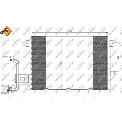 Condenser Air Conditioning Nrf 35317 Easy Fit for Audi