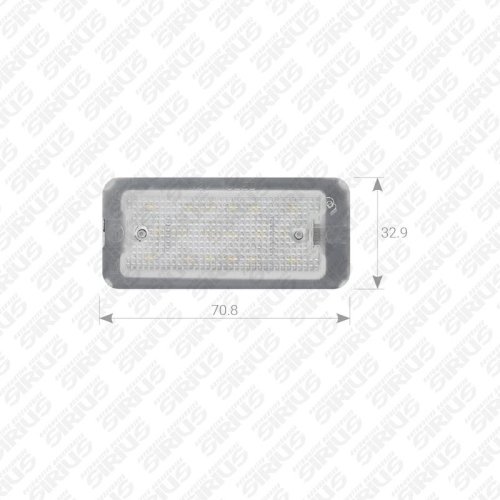 Kennzeichenleuchte Automotive Accessories Sirius PLL-061 für Fiat Lancia Abarth