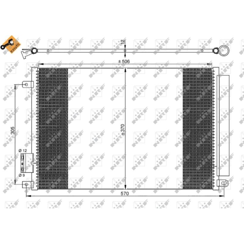 Kondensator Klimaanlage Nrf 35753 Easy Fit für Chrysler Fiat Ford Lancia Abarth