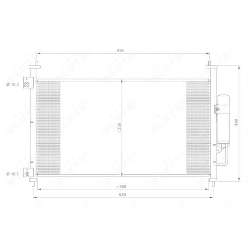 Condenser Air Conditioning Nrf 35763 Easy Fit for Honda