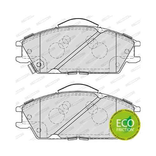 Bremsbelagsatz Scheibenbremse Ferodo FDB4076 Premier Eco Friction für Hyundai