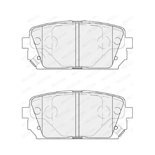 Bremsbelagsatz Scheibenbremse Ferodo FDB4193 Premier für Kia Hinterachse