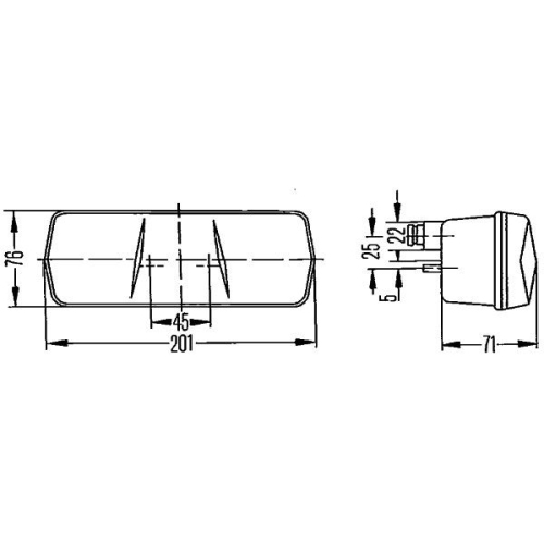 Heckleuchte Hella 2SD 001 680-281 für Aebi Auwärter Daf Fiat International Harv.