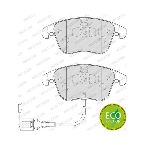 Bremsbelagsatz Scheibenbremse Ferodo FDB4057 Premier Eco Friction für Audi Seat