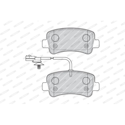 Bremsbelagsatz Scheibenbremse Ferodo FVR4348 Premier Eco Friction für Nissan