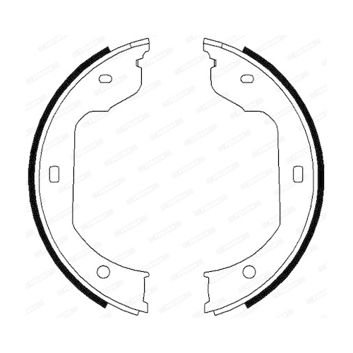 Bremsbackensatz Feststellbremse Ferodo FSB668 Premier für Bmw VW Hinterachse