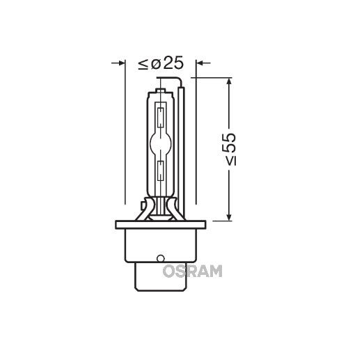 Lampadina Faro Di Profondità Ams-osram 66240CLC Xenarc® Classic per