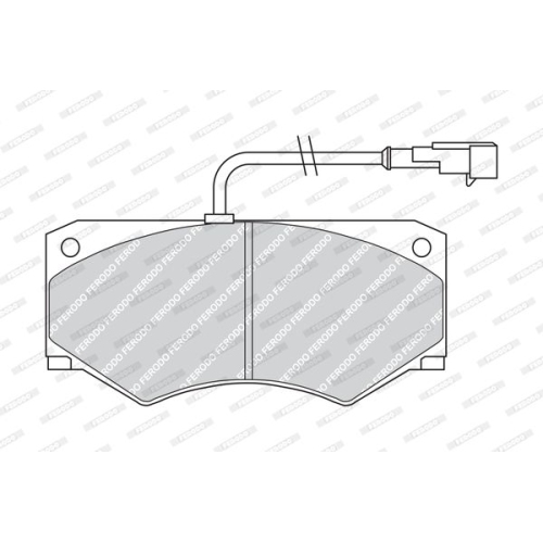 Bremsbelagsatz Scheibenbremse Ferodo FVR1351 Premier für Iveco Vorderachse