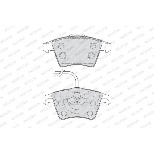 Bremsbelagsatz Scheibenbremse Ferodo FVR1642 Premier Eco Friction für VW